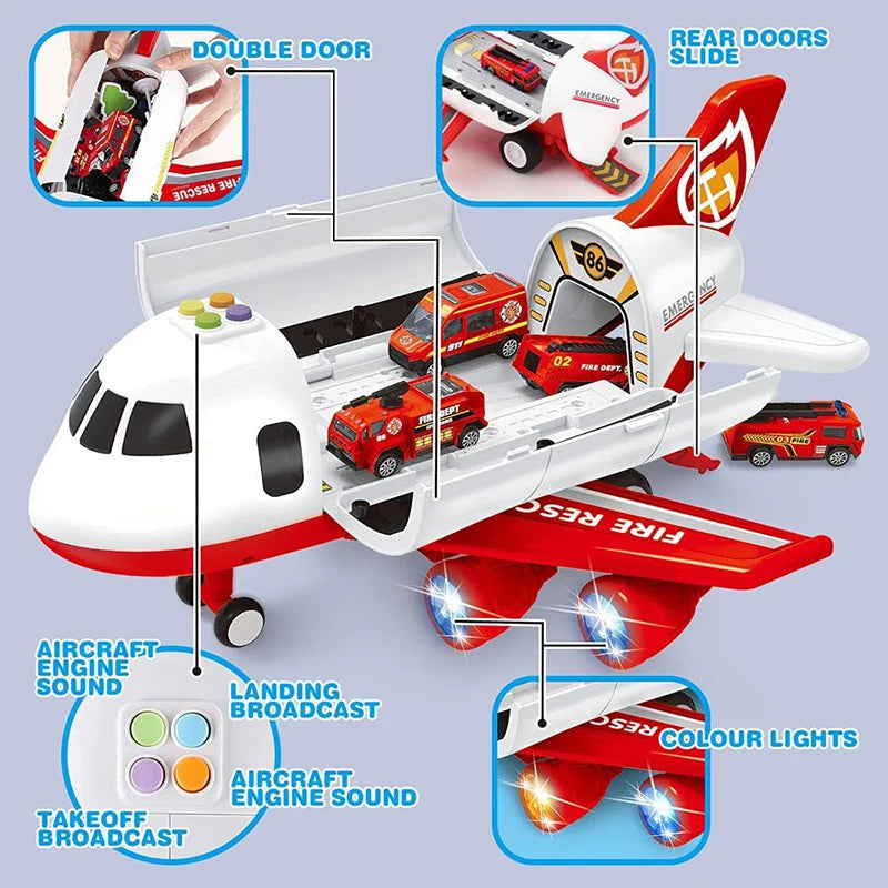 Large Size Passenger Plane Kids Airliner Toys Car Gifts